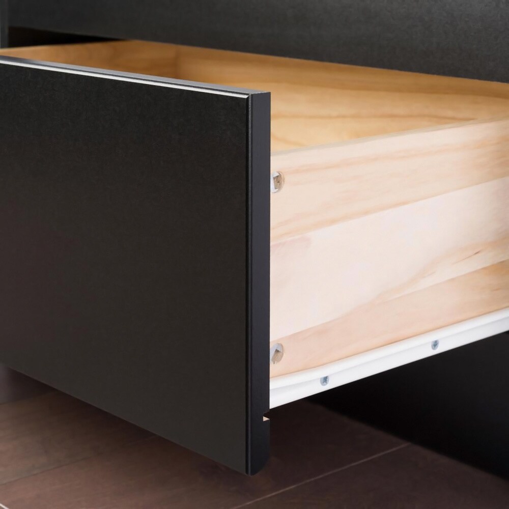 Black King Mate's Platform Storage Bed