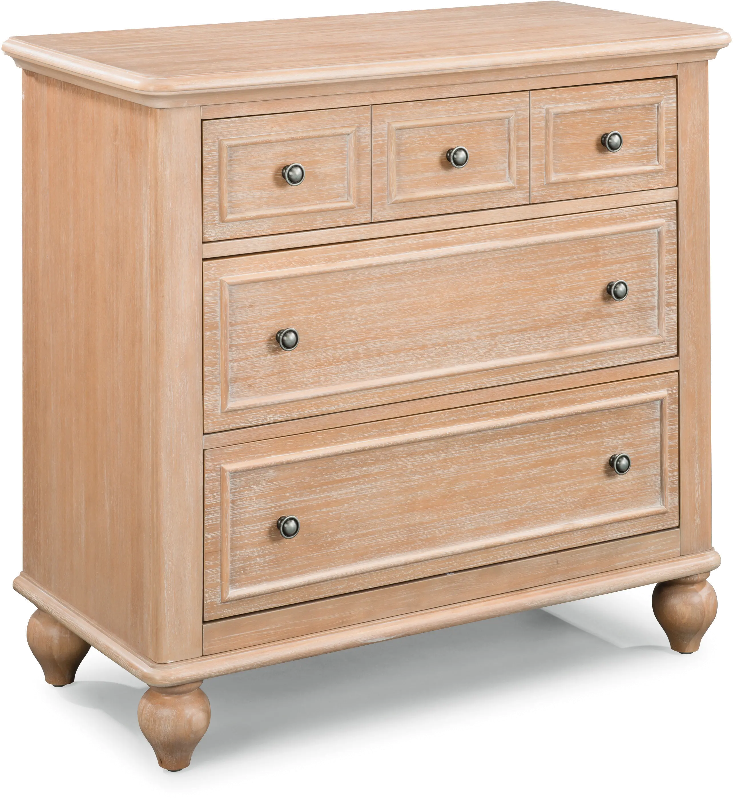 Cambridge Country Natural Whitewash 3-Drawer Chest