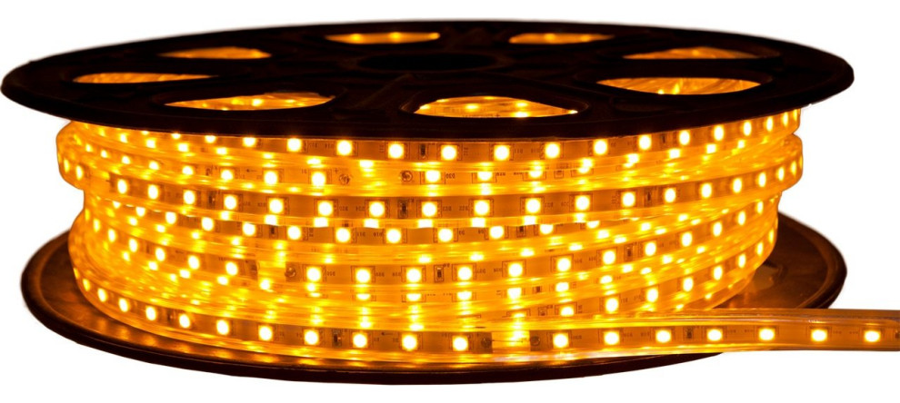 Brilliant 120 Volt SMD 5050 LED Strip Light  65  x27  Contemporary   Outdoor Rope And String Lights   by Birddog Distributing Inc.  Houzz