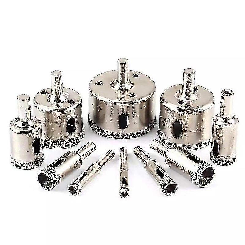 10 Pieces Diamond Drill Bits For Glass Ceramic Porcelain Marble