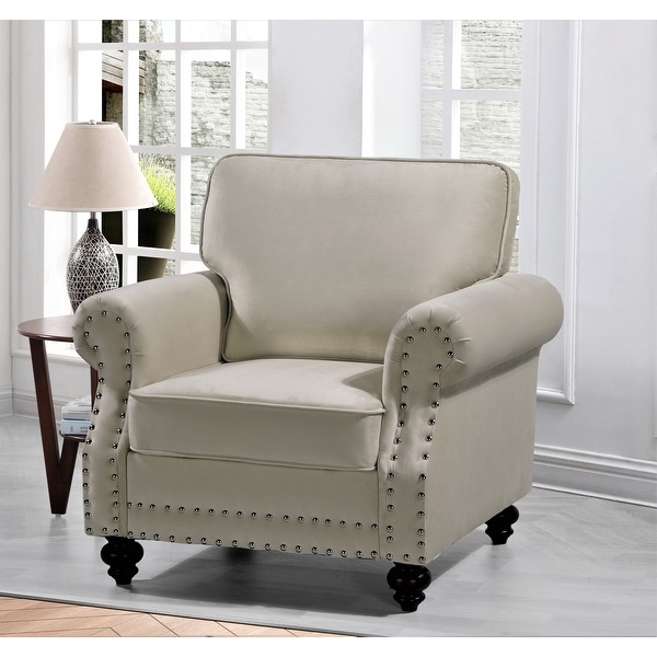 Ramos Nailhead Velvet Chair