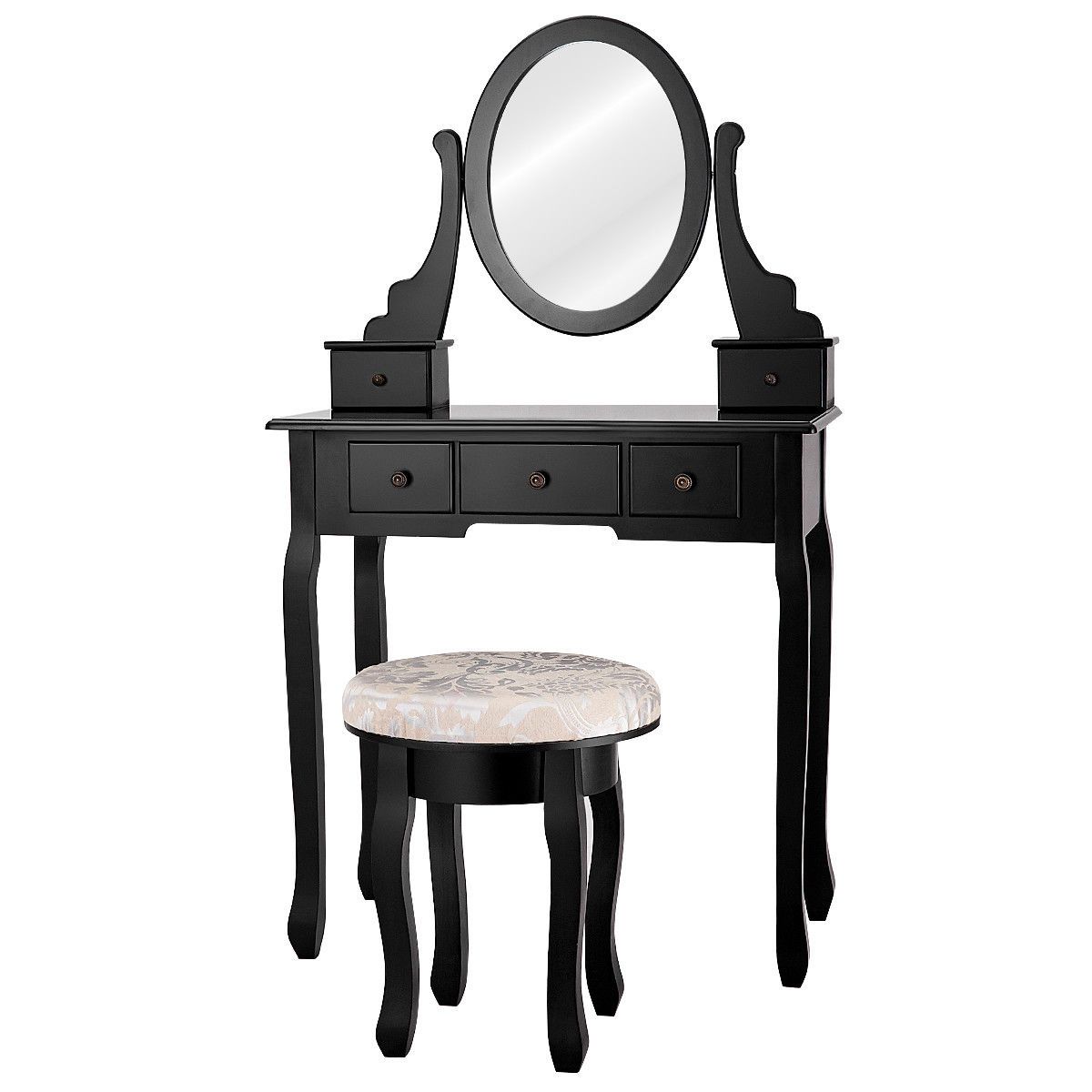 Vanity Makeup Table Set Bedroom Furniture with Padded Stool