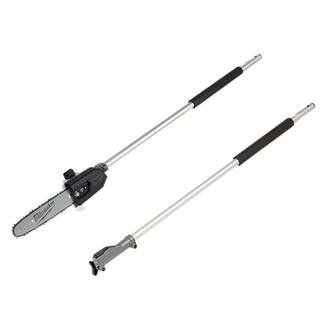 MW M18 FUEL 10 in. Pole Saw Attachment with QUIK-LOK 3 ft. Attachment Extension 49-16-2720-49-16-2721