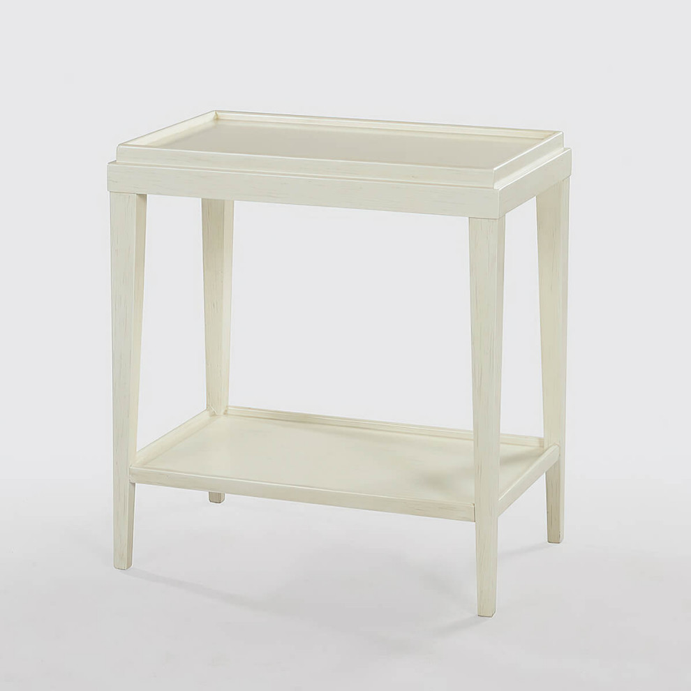 Small Classic Two Tier Side Table   Farmhouse   Side Tables And End Tables   by English Georgian America  Houzz