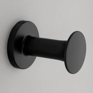 Glacier Bay Lucien Robe Hook in Matte Black BTH-003-105