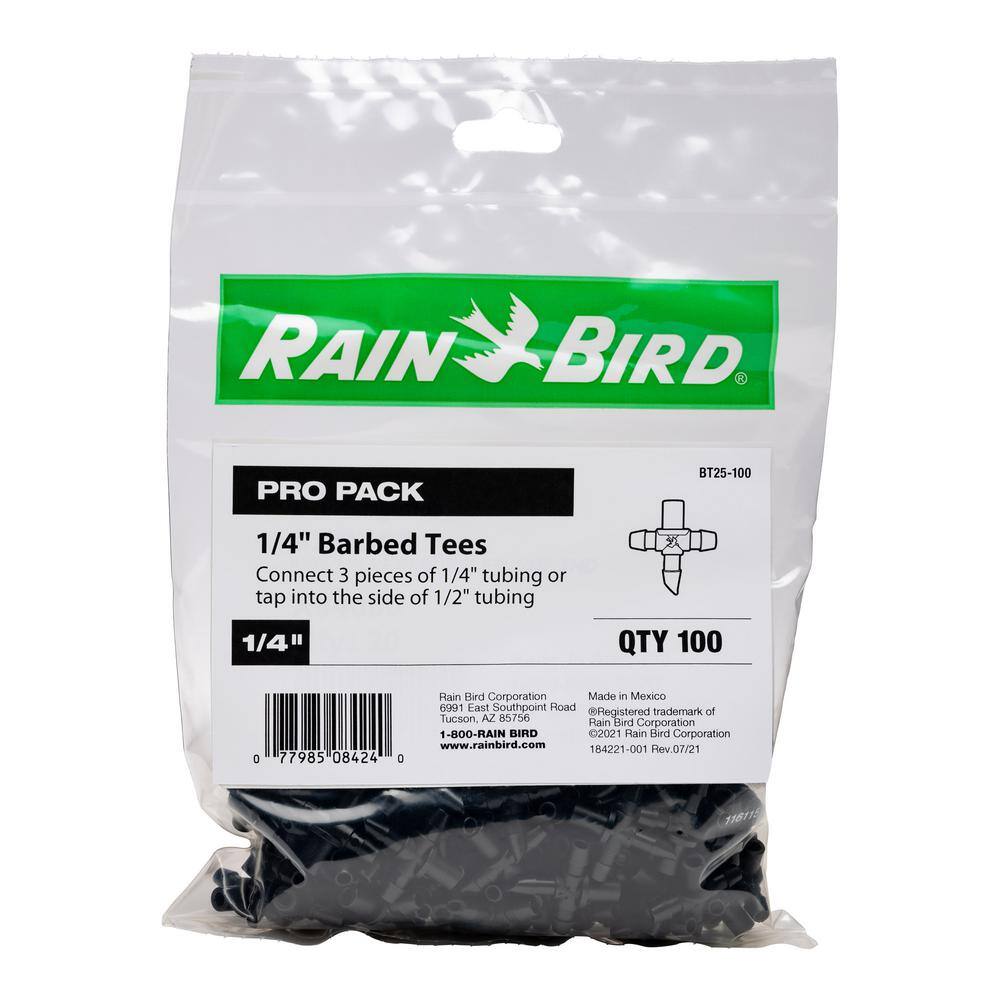 Rain Bird 14 in. Barbed Tee (100-Pack) BT25-100