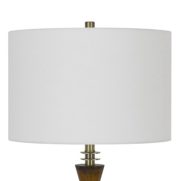 Benjara BM272227 45 Inch Glass Table Lamp with Dim...