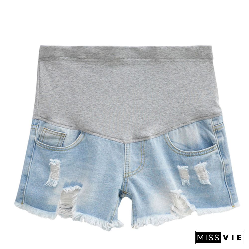 Pregnant women's Denim Shorts Summer Pregnant Casual Short For Women Pregnacy Shorts