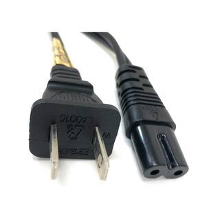 Micro Connectors Inc 6 ft. 18AWG 2-Prong NotebookTV Power Cord UL Approved (2 per Box) M05-125-2P