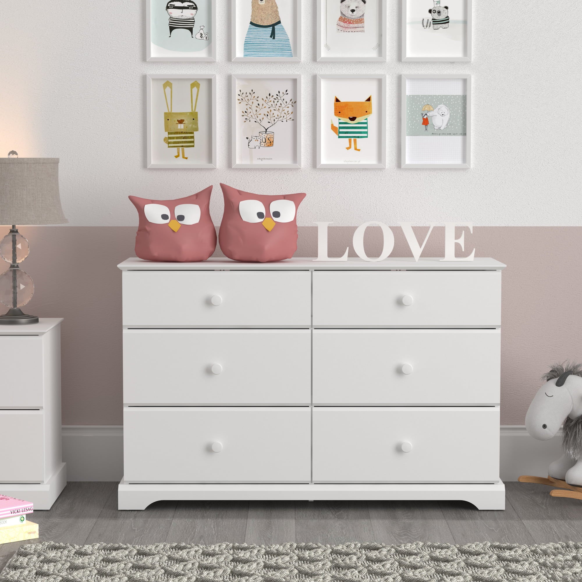 Campbell 6-Drawer Kids Dresser, Multiple Colors