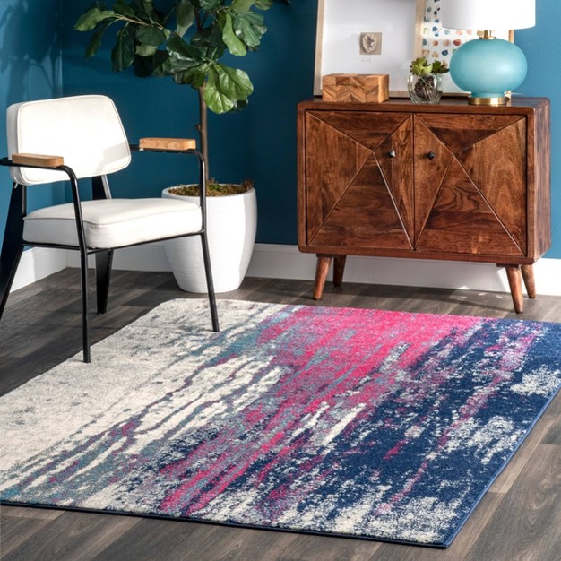 Nuloom Katharina Abstract Motif Area Rug Pink