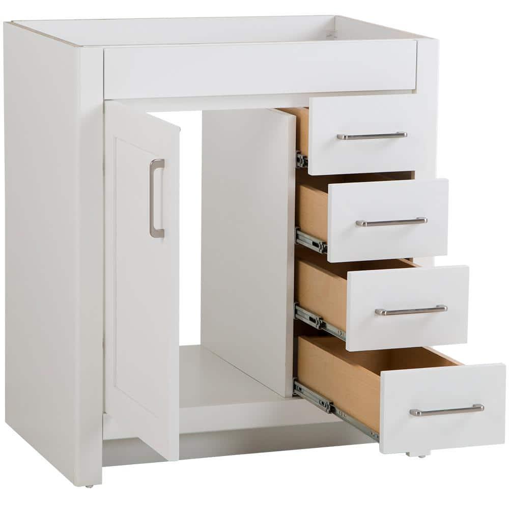 Home Decorators Collection Westcourt 30 in W x 21 in D Bathroom Vanity Cabinet Only in White