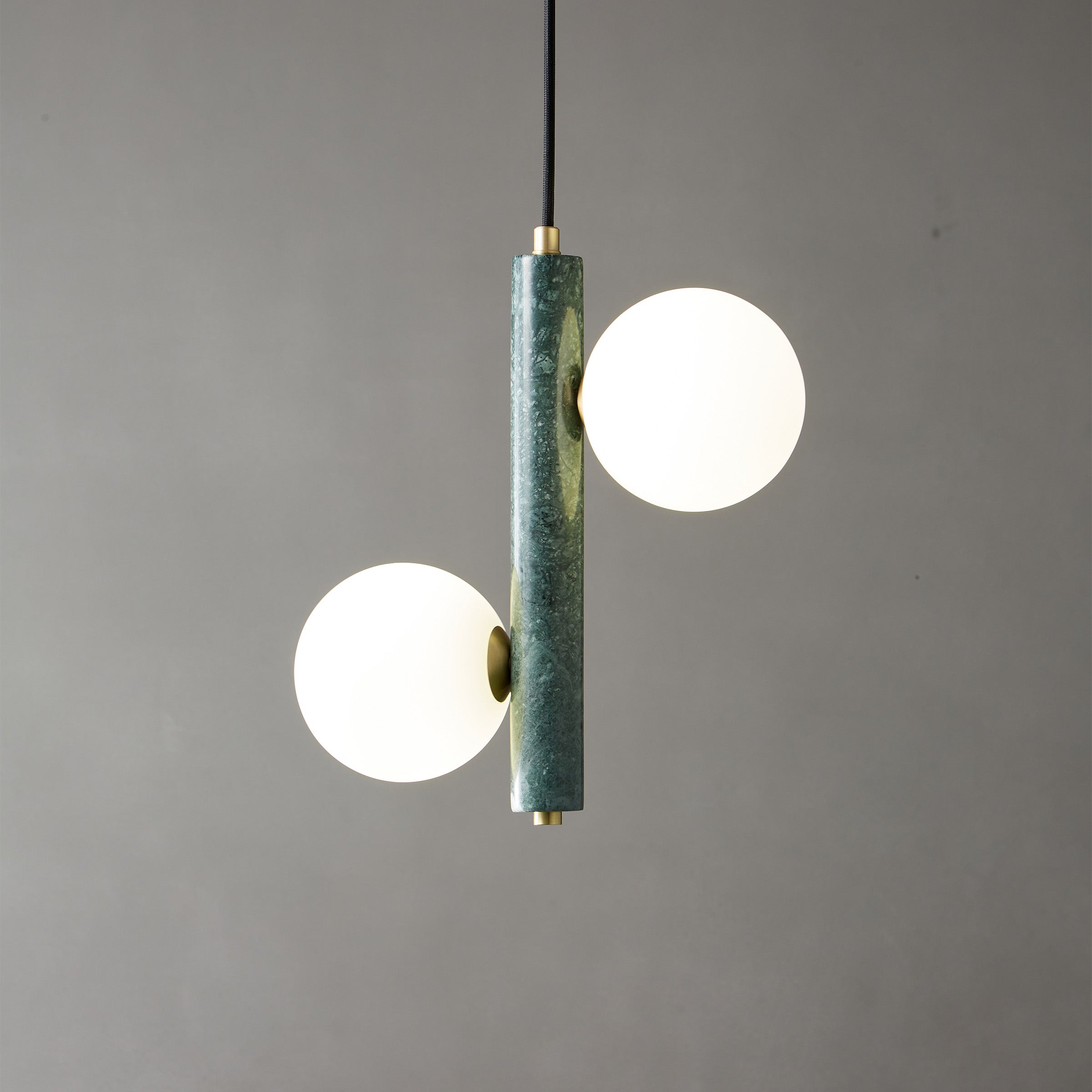 Green Marble Pendant Lamp  7702-2-Gn