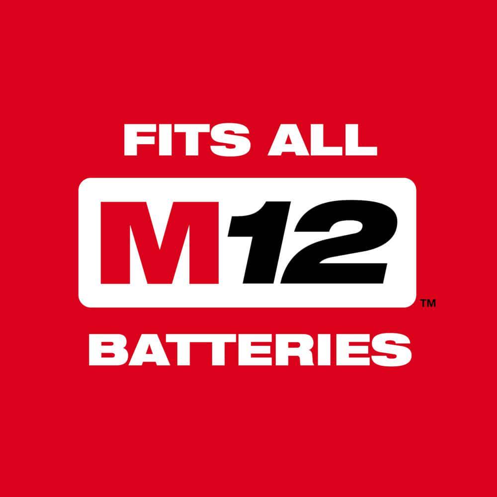 Milwaukee M12 FUEL 12Volt LithiumIon Brushless Battery 6 in HATCHET Chainsaw Kit with 60 Ah and 40 Ah Battery Charger