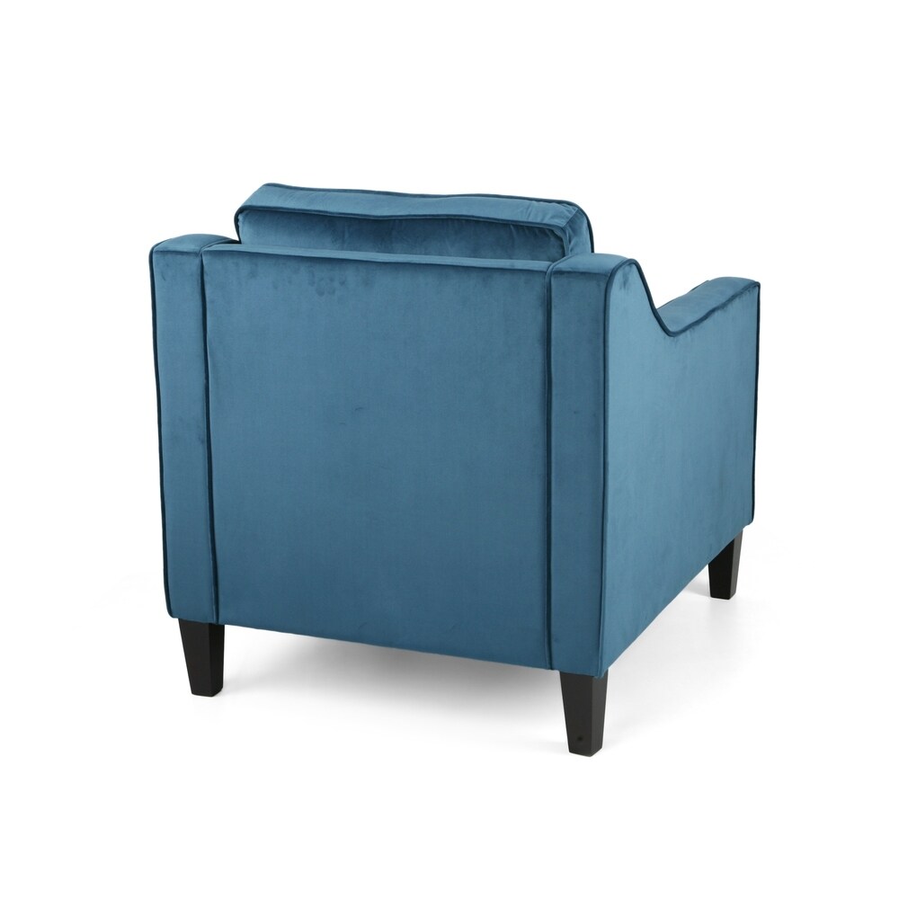 Milo Contemporary Velvet Club Chair by Christopher Knight Home   30.75\