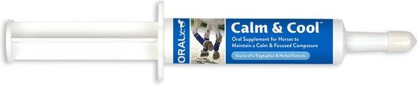 Oralx Calm and Cool Paste Horse Supplement， 1.2-oz syringe