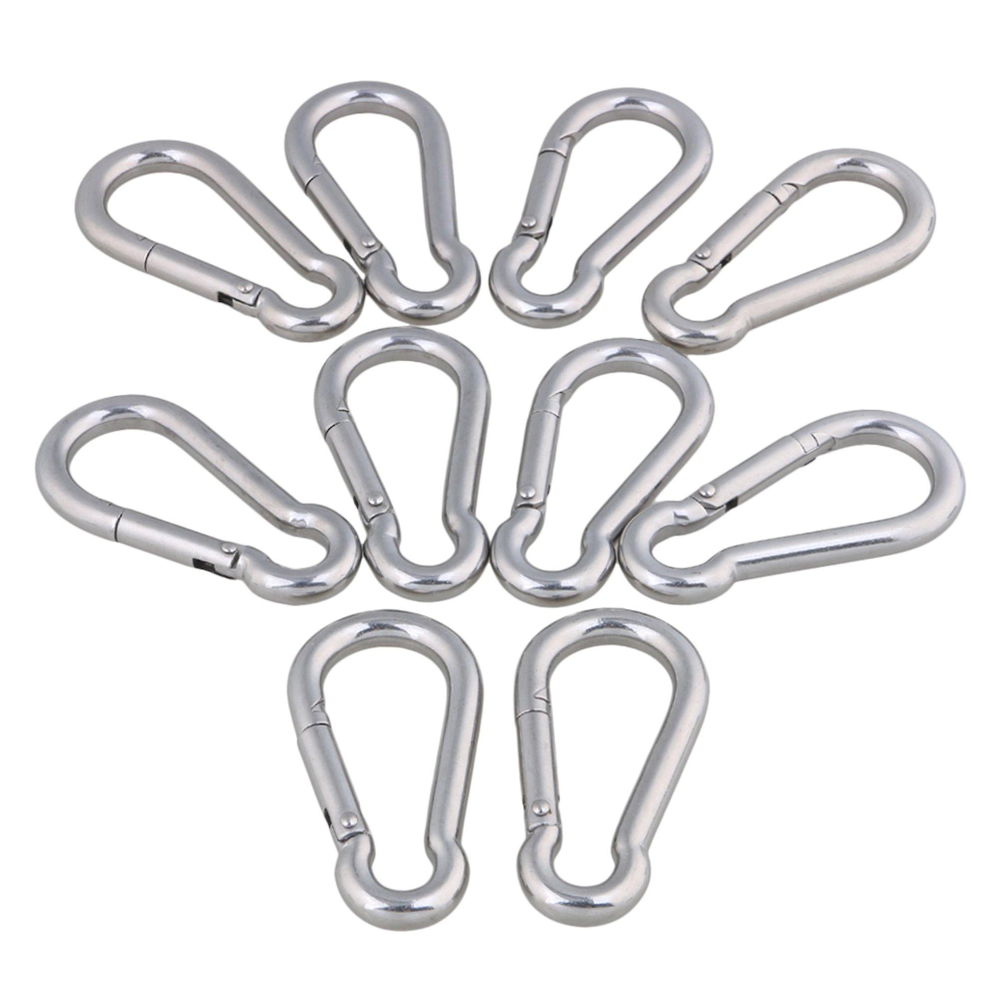 Multifunctional Spring Snap Quick Link Lock Carabiner Stainless M8