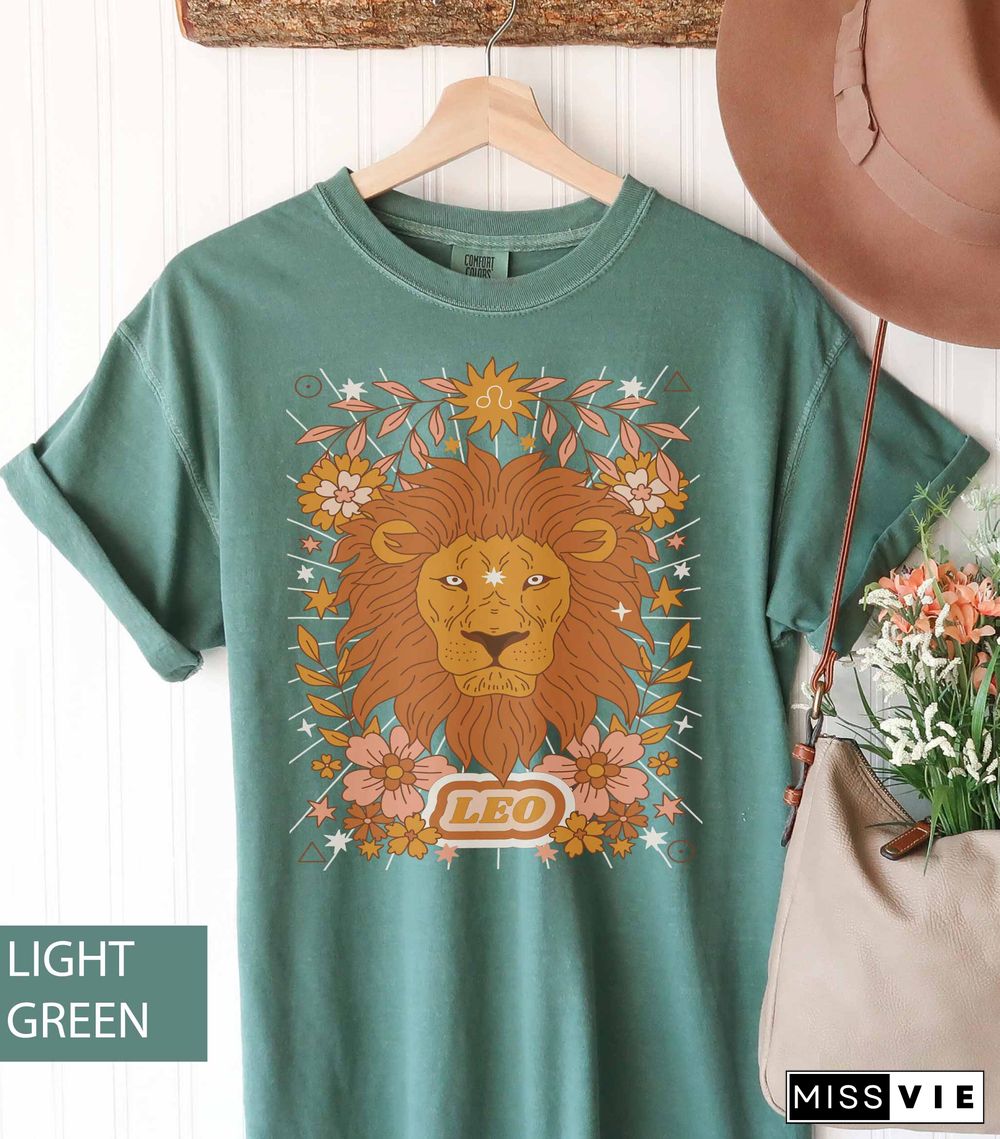 Leo Star Retro Vintage Zodiac Inspired T-Shirt