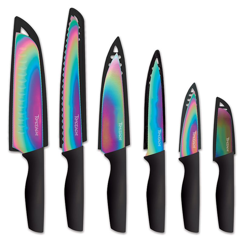 Tomodachi Rainbow Black 12-pc. Cutlery Set