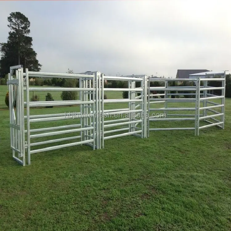 Factory direct supply heavy duty hot dipped galvanized horse panels /metal livestock field farm fence gate