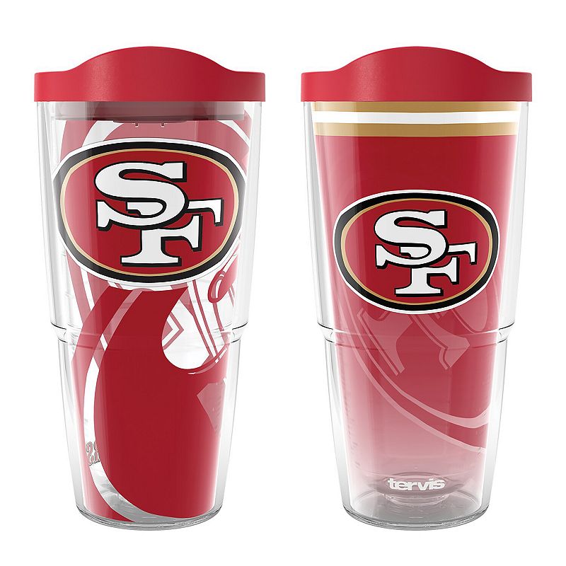 Tervis  San Francisco 49ers 24oz NFL 2 PACK Genuine and Forever Fan