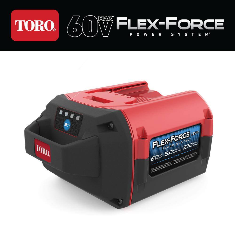 Toro Flex-Force Power System 60-Volt Max 5.0 Ah 270 Wh Lithium-Ion Battery 88650