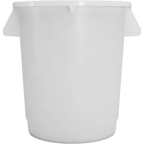 Carlisle 84101002 Bronco 10-Gallon Round Waste Container， White