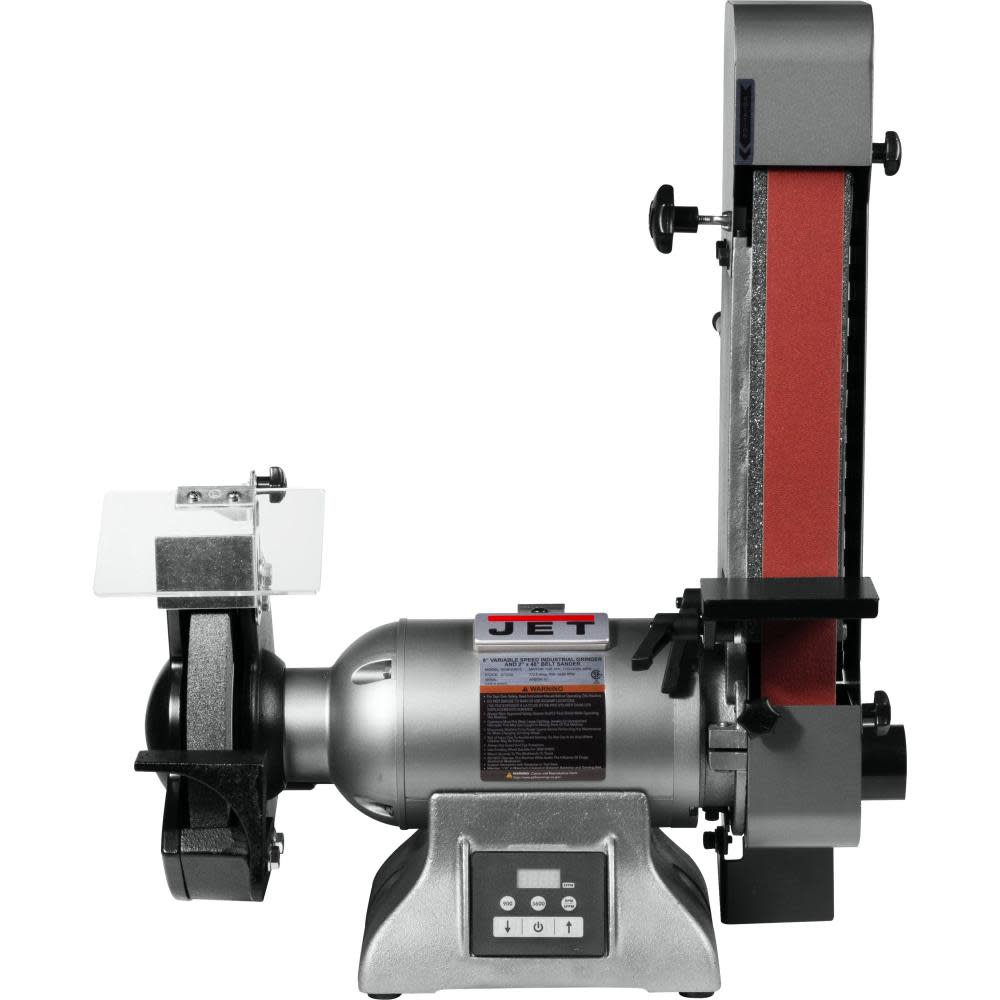 8-Inch Variable Speed Industrial Grinder and 2 x 48 Belt Sander ;