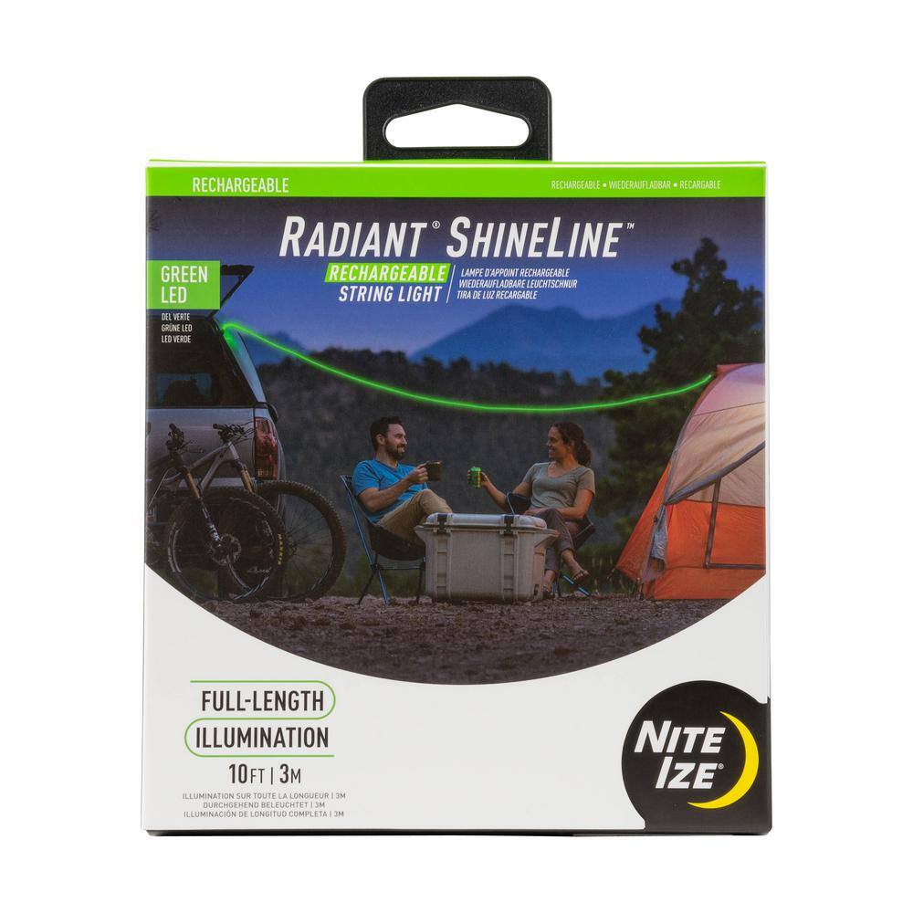 Nite Ize Radiant Rechargeable ShineLine LimeGreen LED RSLR3-17-R8