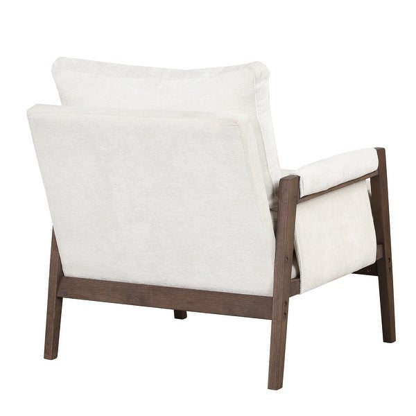 Modern Velvet Accent Chair Leisure Chair with Solid Wood