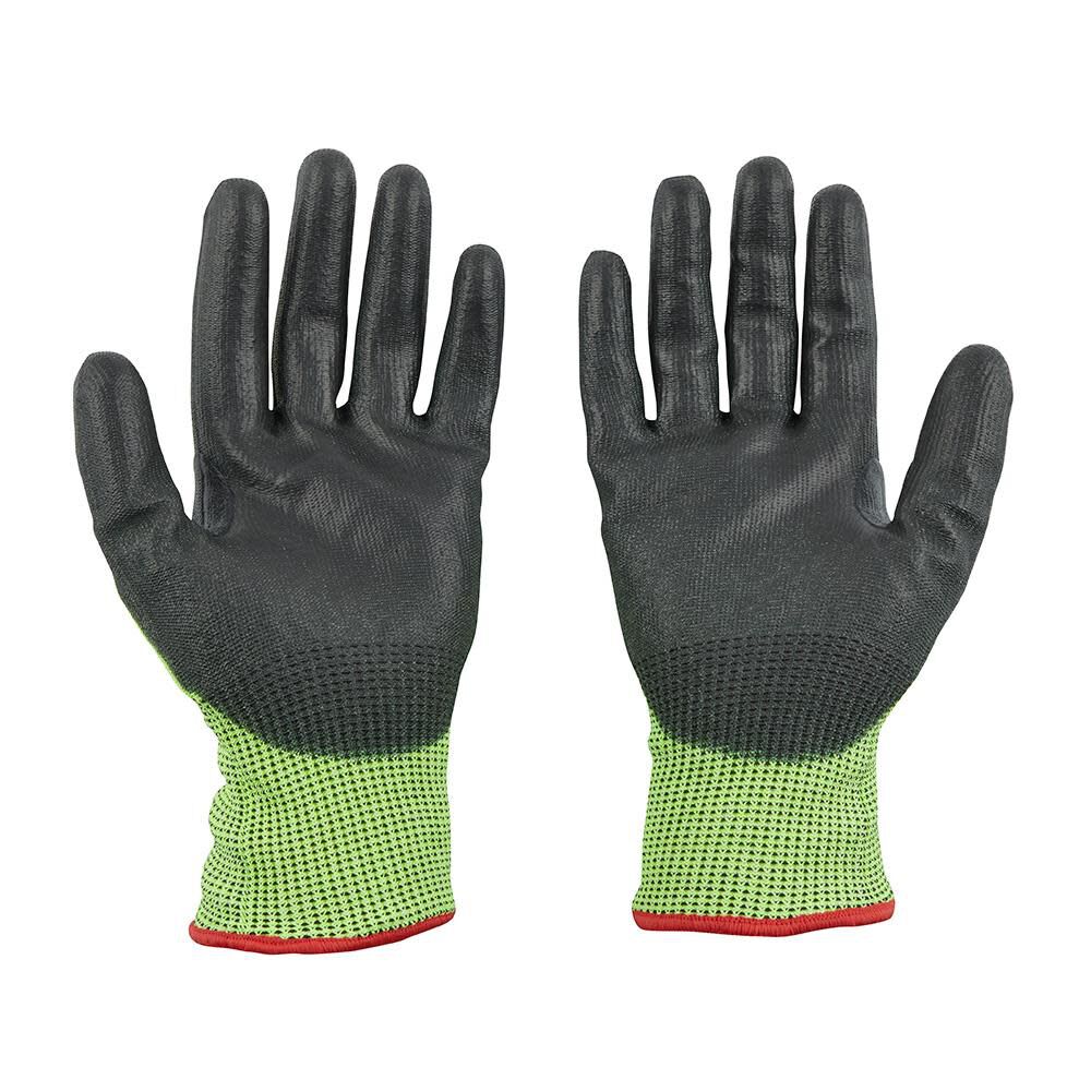 Milwaukee High Visibility Cut Level 5 Polyurethane Dipped Gloves 48-73-8950M910 from Milwaukee