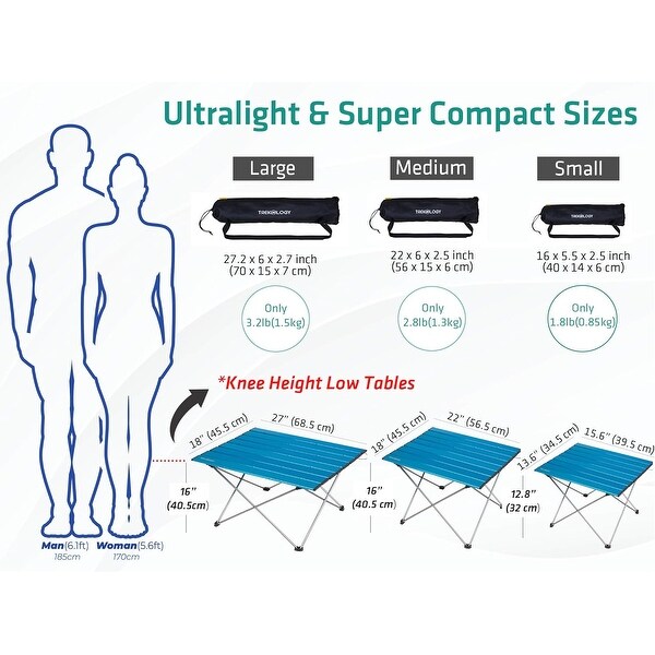 Lightweight Folding Camping Tables Small Collapsible Side Table