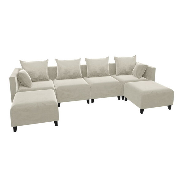 Ottoman SOFA C Beige with black foot W87658095