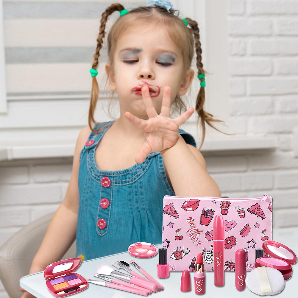 Make-up Toys Makeup Brushes Lipstick Blush Set Princess Play House Gifts Simulation Cosmetics For Girls Children Type A