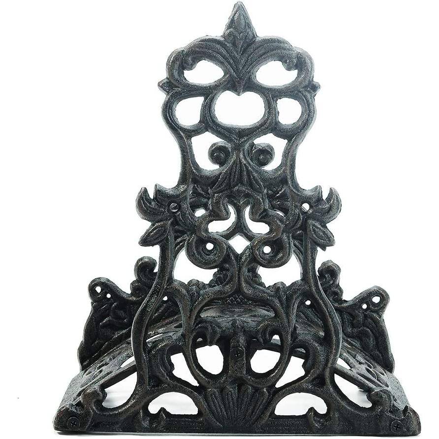 Cubilan Heavy Duty Cast Iron Garden Hose Holder - Wall Mounted Water Hose Hanger - Antique Emblem Decorative Hose Reel B07BBF3ZTY