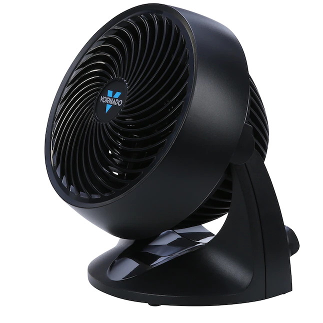 Vornado 7-in 3-Speed Indoor Black Desk Fan