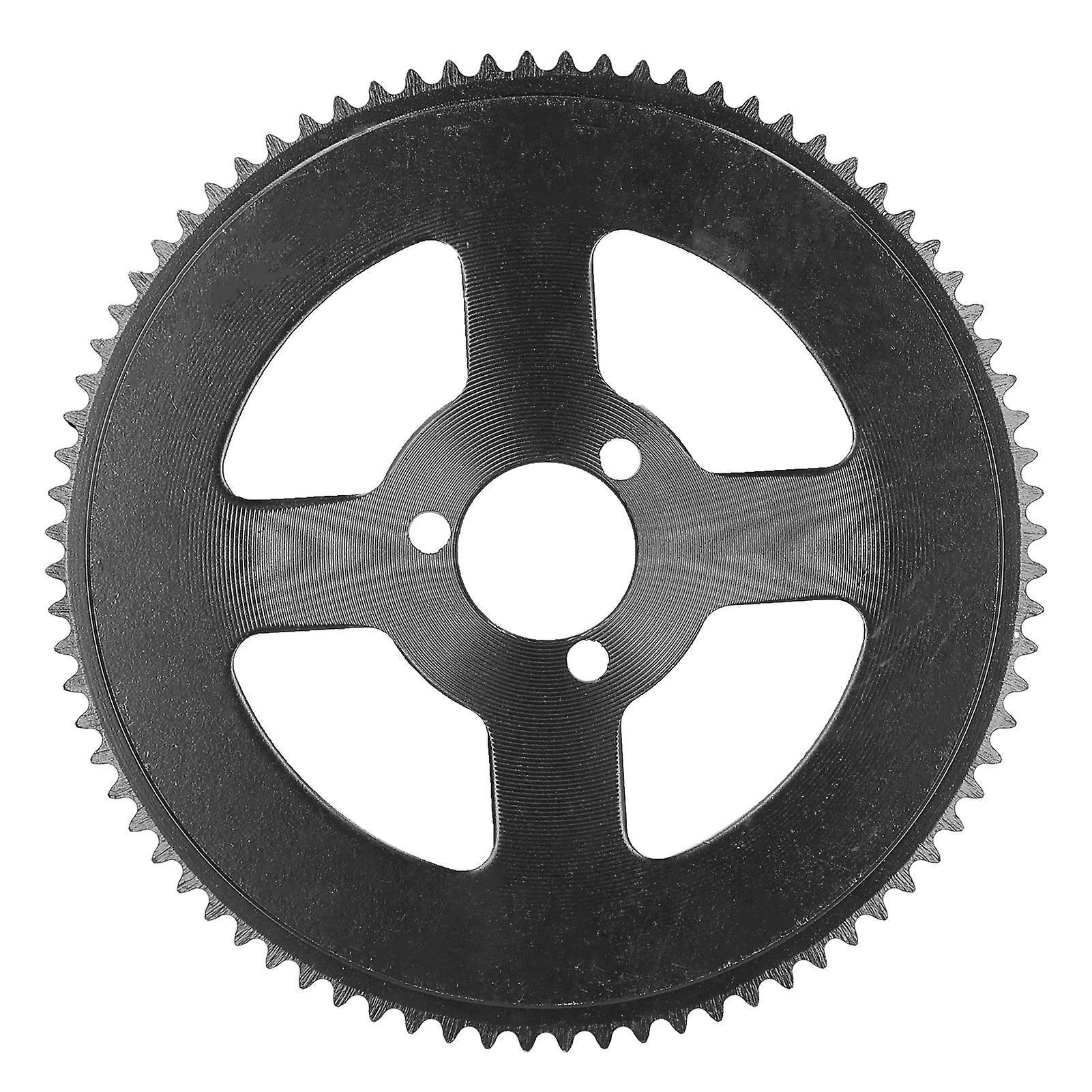 Black Disc 25h Three Holes 80t Crankset Inner Diameter 29mm Sprocket For Electric Scooter