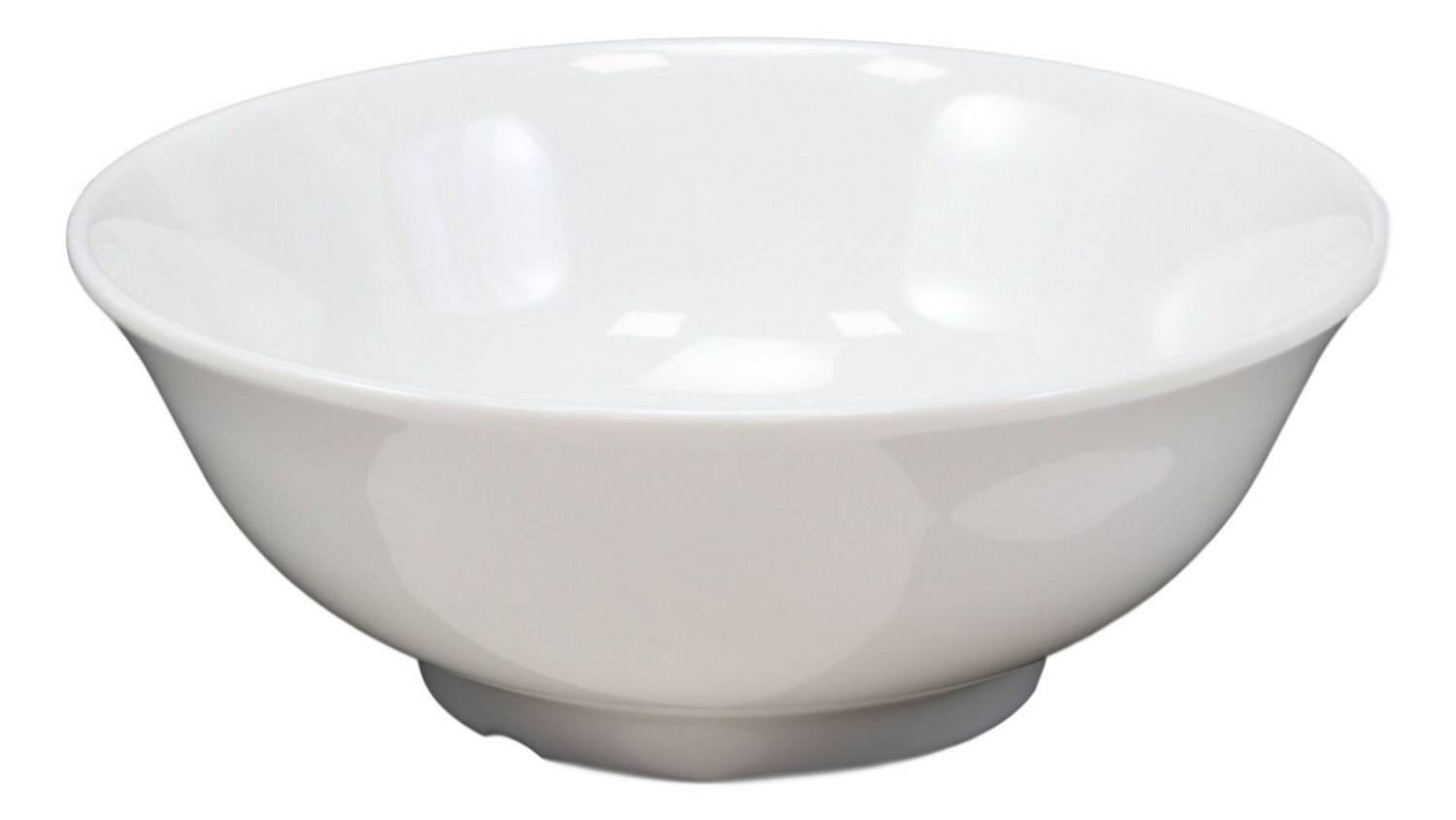 1 Restaurant Supply Contemporary Round White Jade Melamine Large Soup Bowls Set 5 EBR02