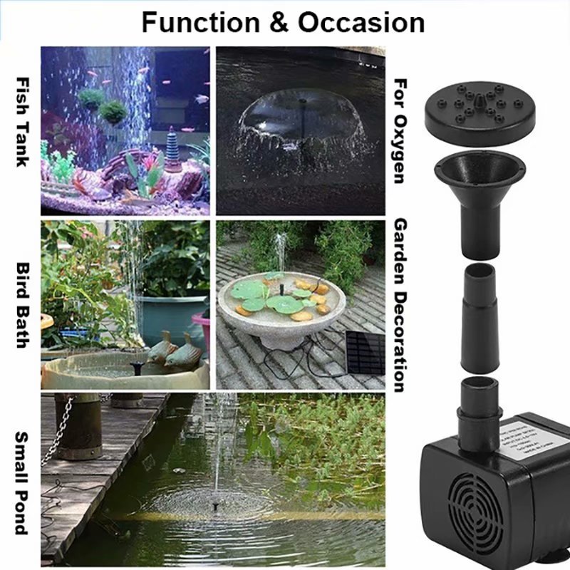 180L/H Solar Water Pump for Garden Pool Pond Fountain Aquarium