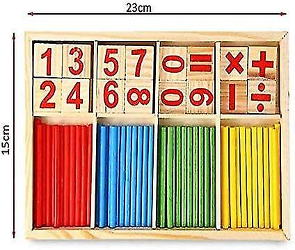 Math Toy， Colorful Wooden Math Slide Sticks For Your Child's Early Motor Skills Development (a)