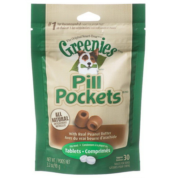 Greenies Pill Pocket Peanut Butter Flavor Dog Trea...