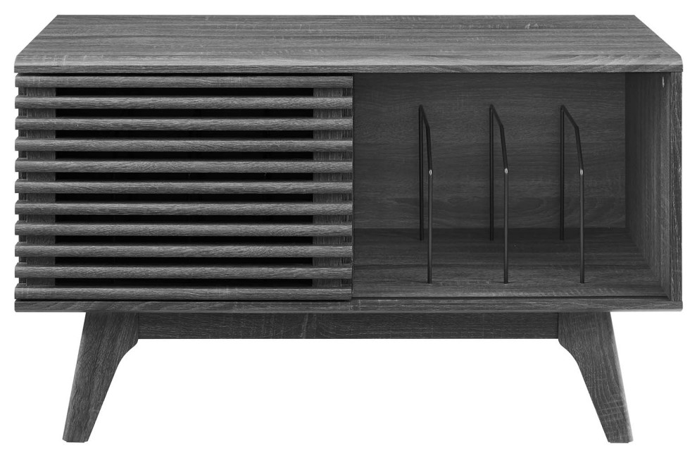 Render Vinyl Record Display Stand   Midcentury   Media Cabinets   by Modway  Houzz