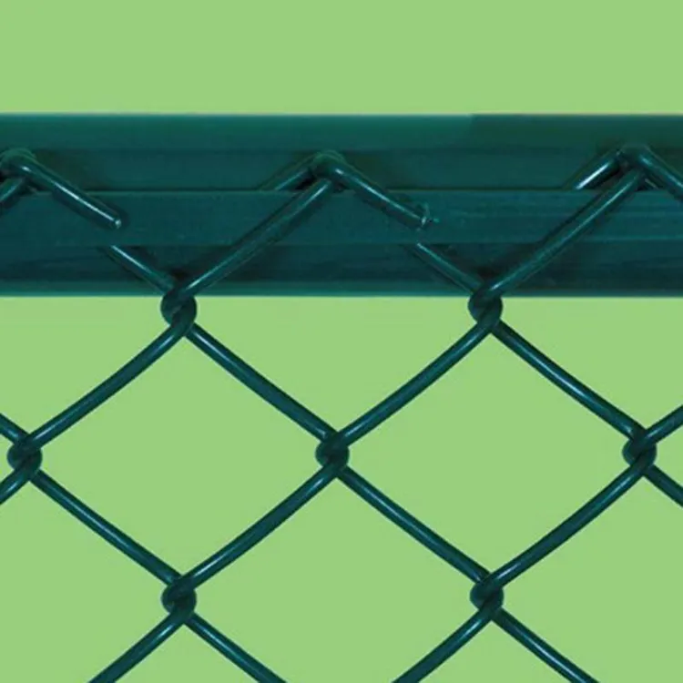 1.8m High Pool Garden Stadium Fence Galvanized Steel Green Black PVC Coated Cyclone Wire size