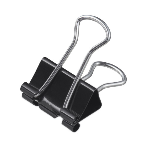 Universal Binder Clip Zip-Seal Bag Value Pack， Medium， Black/Silver， 36/Pack (10210VP)