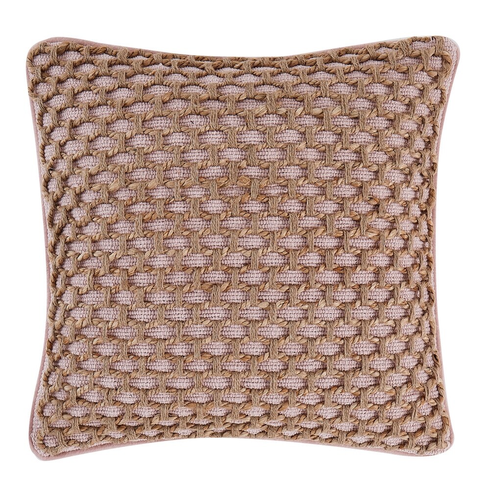 Boho Living Jada Braided Jute Throw Pillow