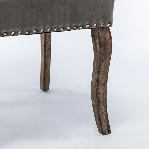 Upholstered Wingback Dining Chair Set of 2