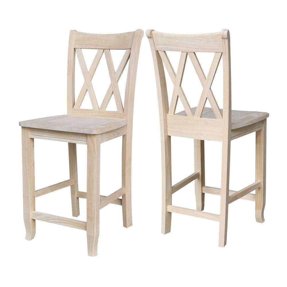 International Concepts 41 in. Double X-Back Stool S-202