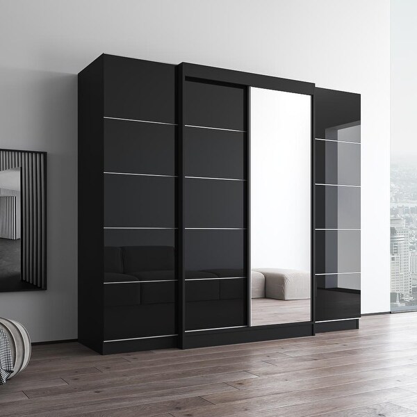 Aria 2D120-EXEX Wardrobe with 1 Mirror - - 37844227