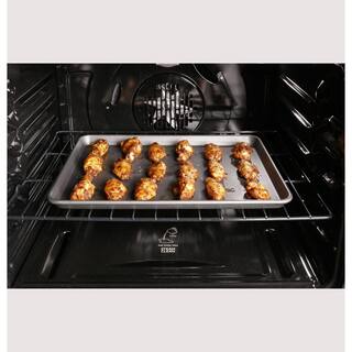 GE Profile 30 in. 5.6 cu ft. Smart Freestanding Gas Range in Fingerprint Resistant Stainless with Convection and Air Fry PGB935YPFS