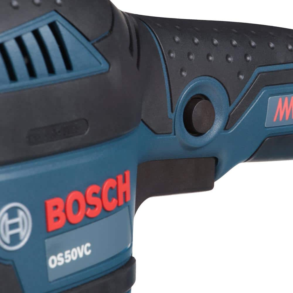 Bosch 3.4 Amp 1/2 in. Corded Electric Finishing Orbital Sander Kit with Vibration Control for 4.5 in. x 9 in. Sheets OS50VC